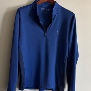 Holderness & Bourne Men's Blue Quarter-Zip Pullover Sweater
